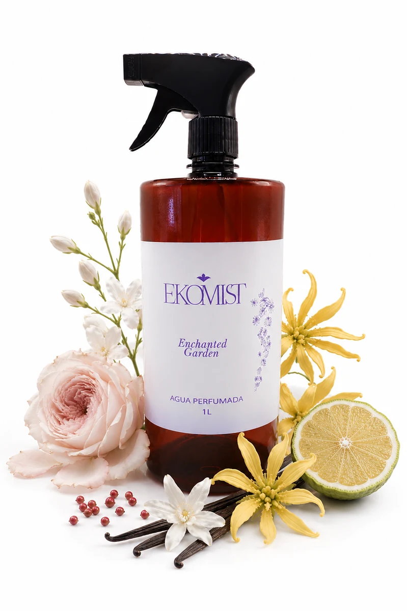 Água Perfumada Spray para Tecidos EKOMIST - Enchanted Garden - 1L