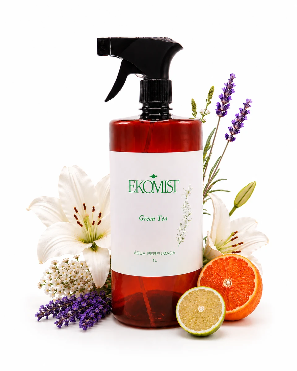 Água Perfumada Spray para Tecidos EKOMIST - Green Tea - 1L