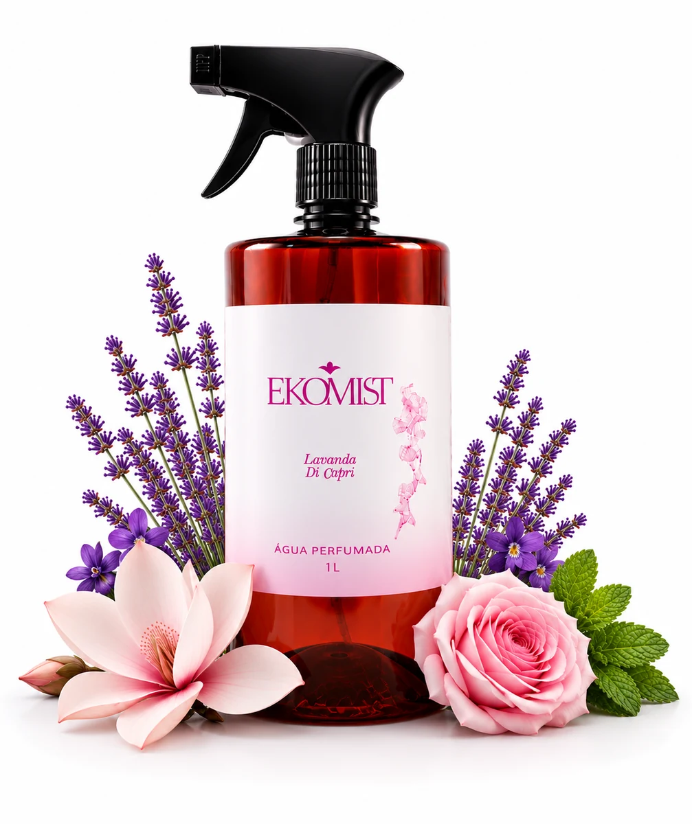 Água Perfumada Spray para Tecidos EKOMIST - Lavanda Di Capri - 1L