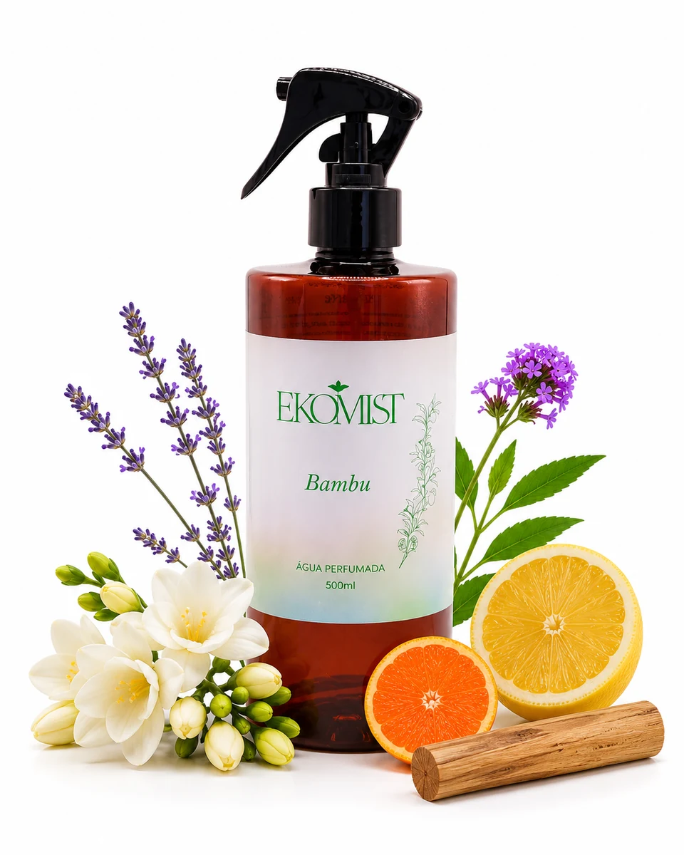 Água Perfumada Spray para Tecidos EKOMIST - Bambu - 500ML