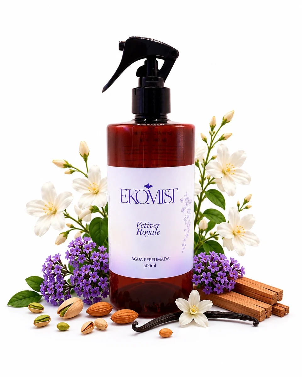 Água Perfumada Spray para Tecidos EKOMIST - Vetiver Royale - 500ML
