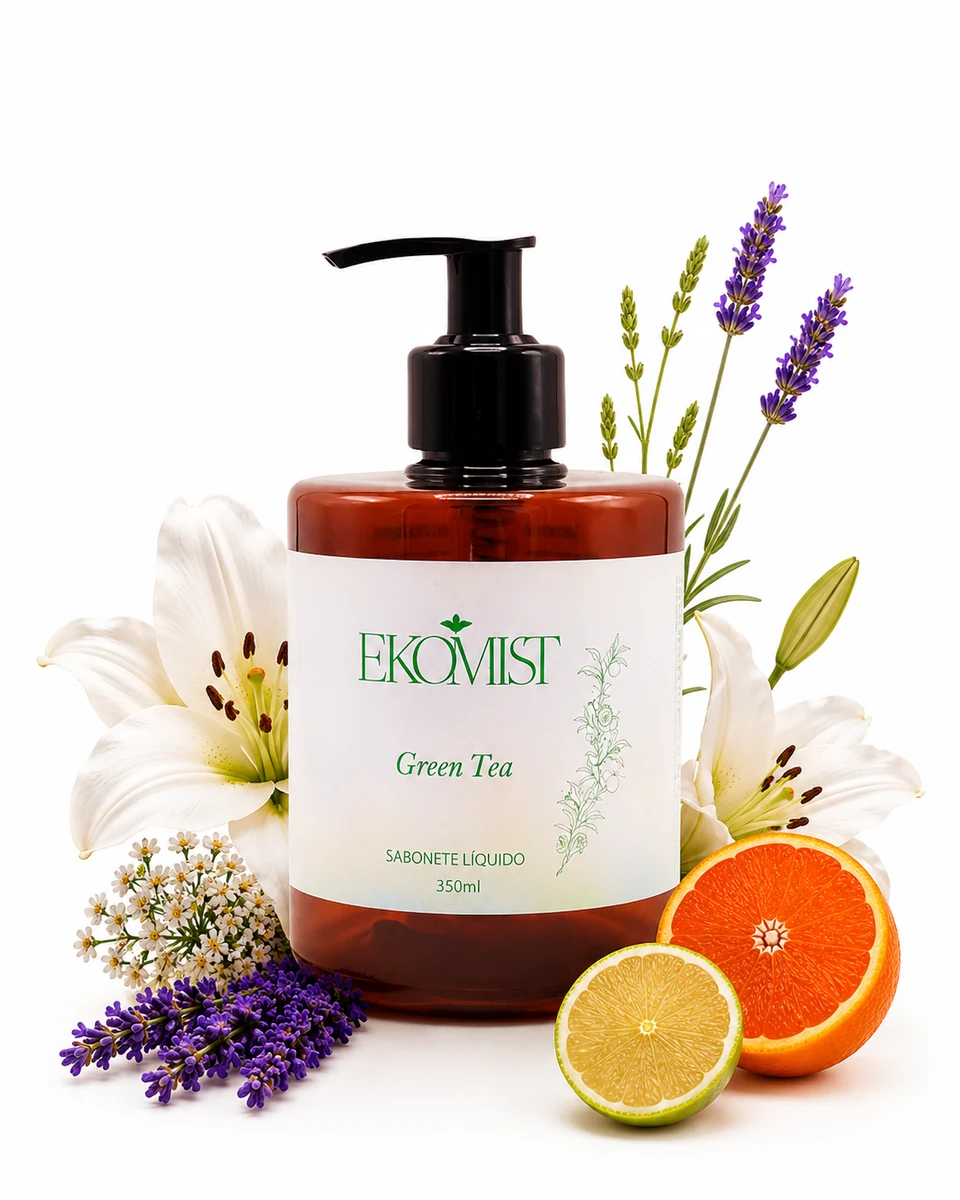 Sabonete Líquido Perfumado EKOMIST - Green Tea - 350ML